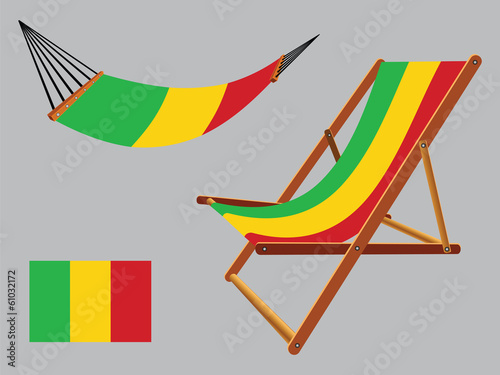 mali hammock and deck chair set