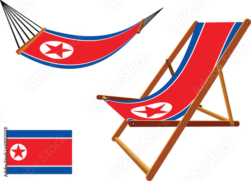 north korea hammock and deck chair set