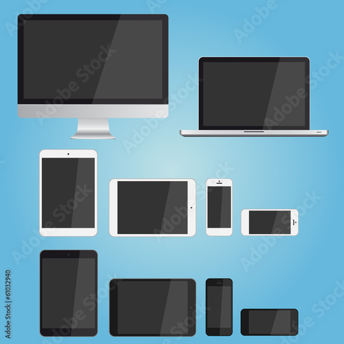 Computer Laptop Tablet & Smartphone modern