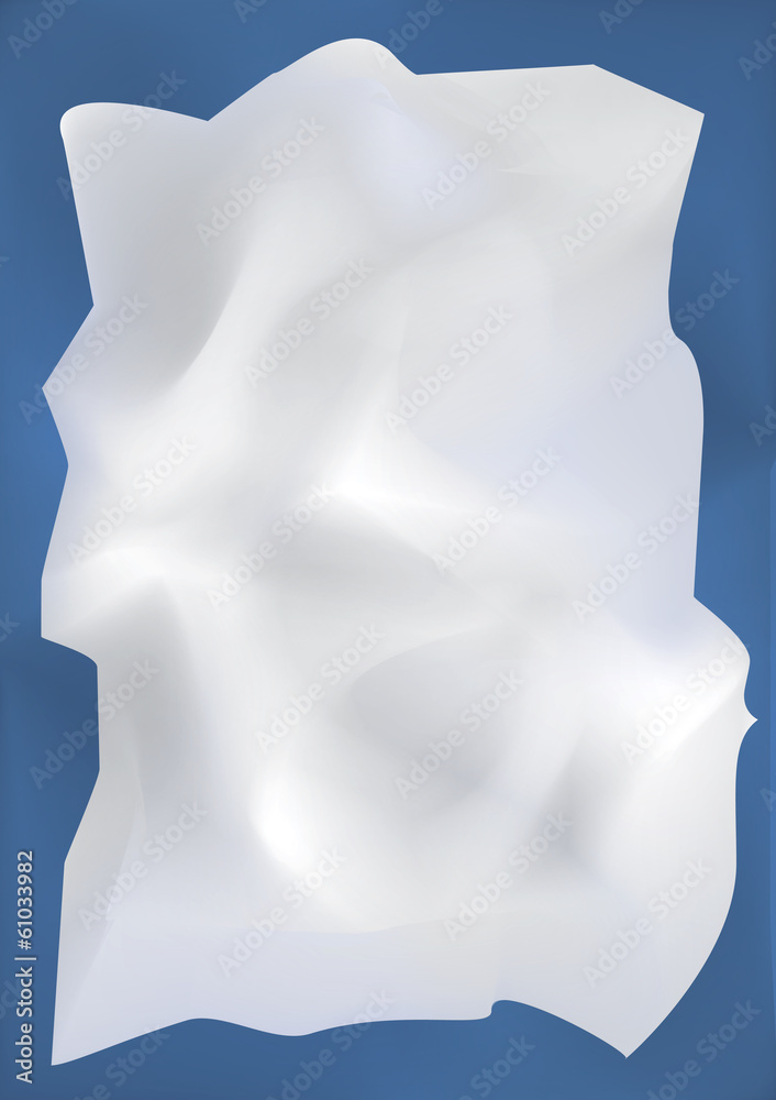 Crumpled white paper background Crumpled white paper background