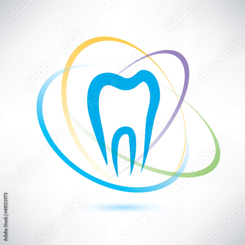 tooth protection abstract vector symbol