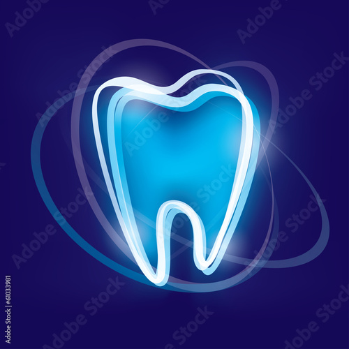 tooth protection abstract vector symbol