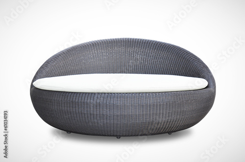Round shape wicker sofa bed  © Atstock Productions