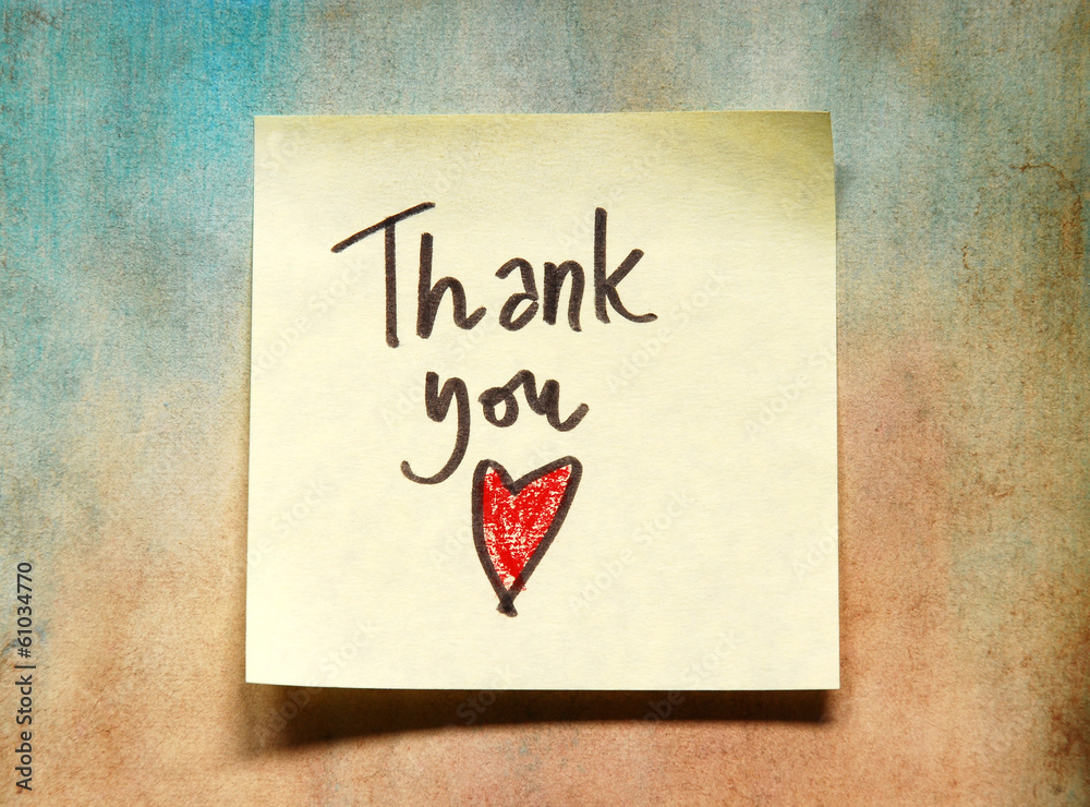 thank you note Stock Photo | Adobe Stock