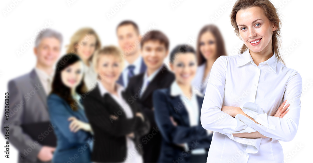 Business lady with positive look Business lady with positive look