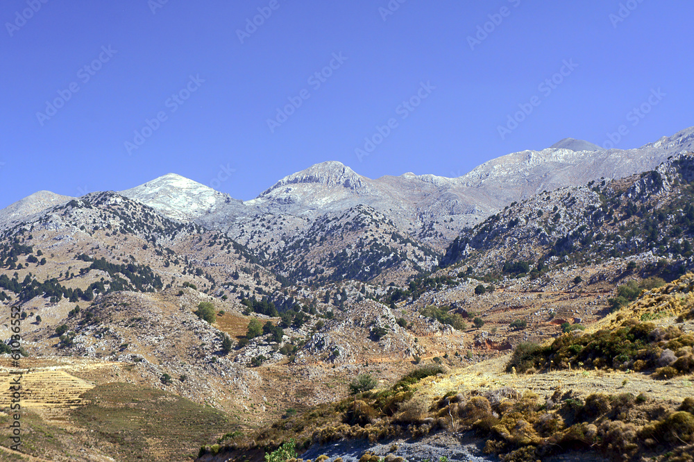Lefka Ori - White Mountains on the island of Crete.