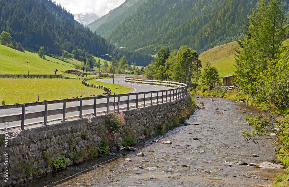 Mountain valley in Austria Mountain valley in Austria