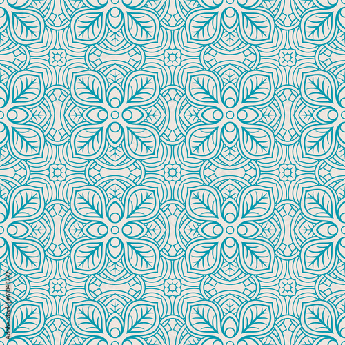 blue abstract floral pattern