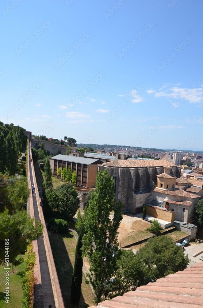 Remparts de la ville de Gérone, Espagne