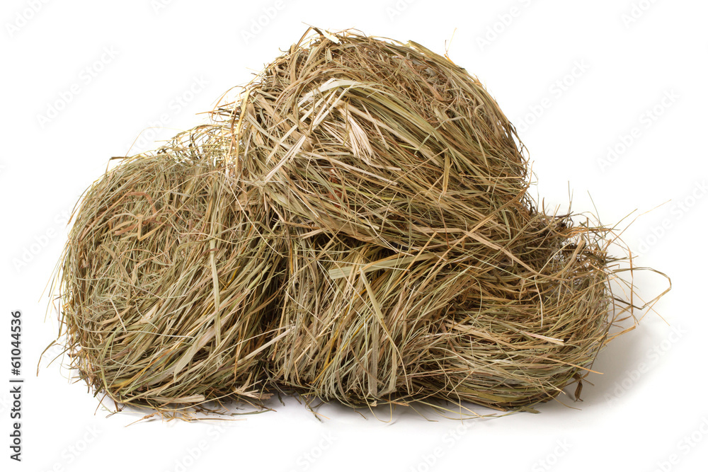 meadow hay stack isolated on white background meadow hay stack isolated on white background