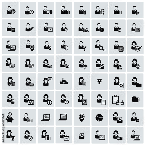 Human resource for business icons,vector