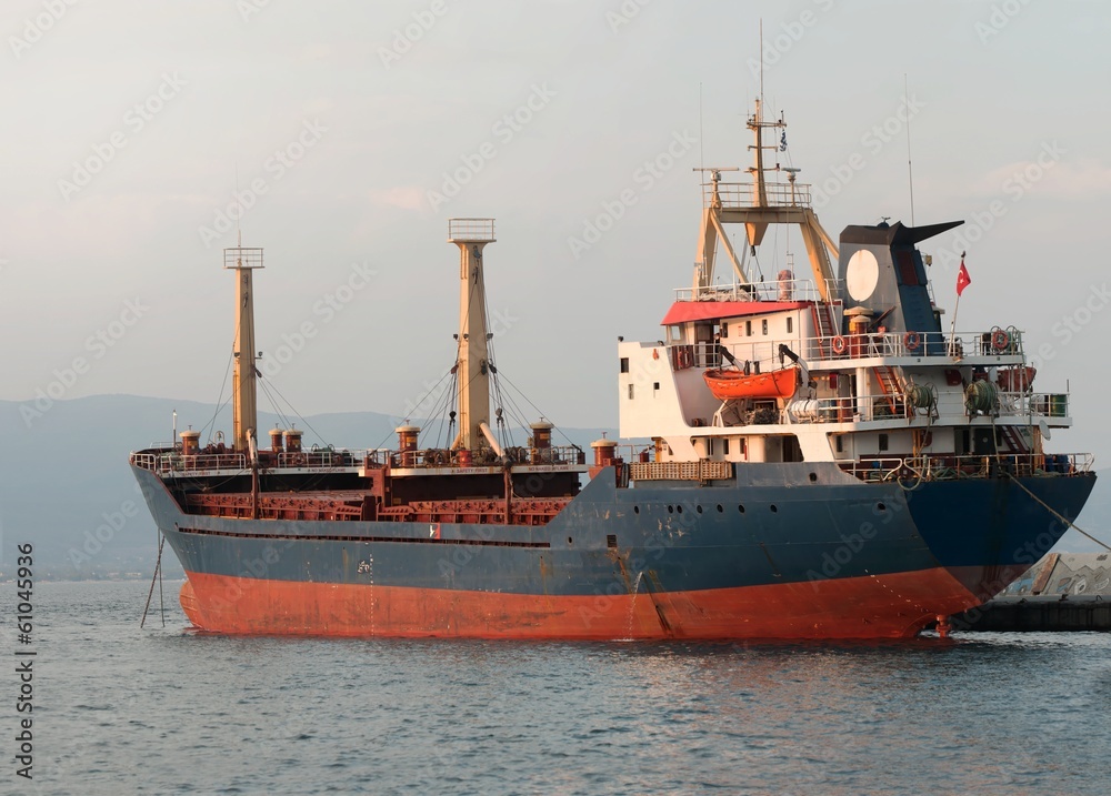Fototapeta premium Cargo ship at the port