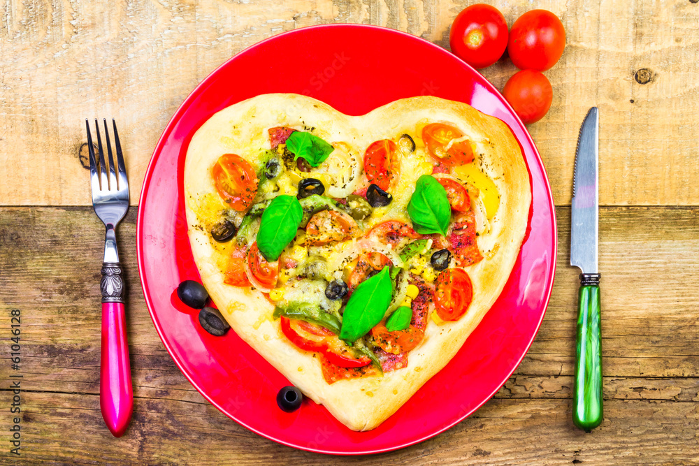 delicious italian pizza served wooden table delicious italian pizza served wooden table