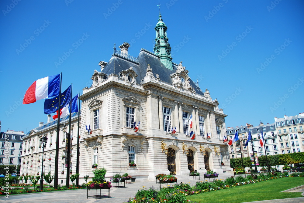 Obraz premium Levallois-Perret city hall (92), France