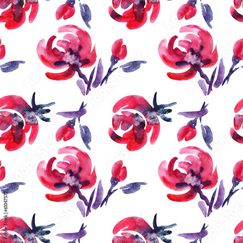 Roses seamless pattern