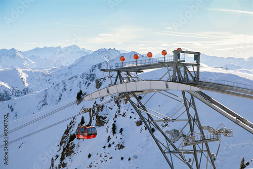 The 3S cable car on Pengelstein, Kitzbuhel, Tyrol, Austria photo