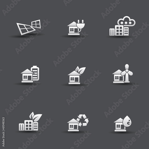 Ecology icons,vector