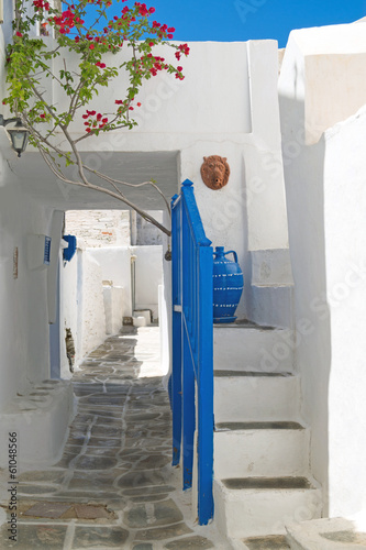 Traditional greek alley on Sifnos island, Greece © zoipap