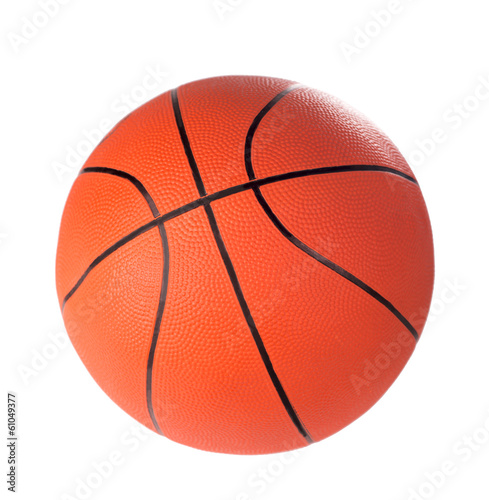 Ball for game in basketball of orange colour isolated on white © Irina Ukrainets