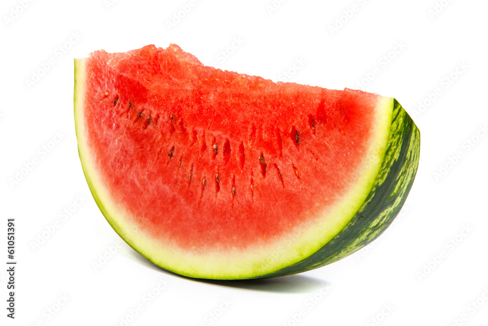 Slice of Watermelon isolated on white Slice of Watermelon isolated on white