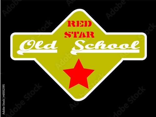 Roter Stern Old School Style Stern