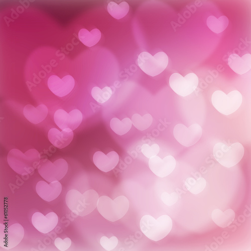 texture, abstract background is the heart in love bokeh light