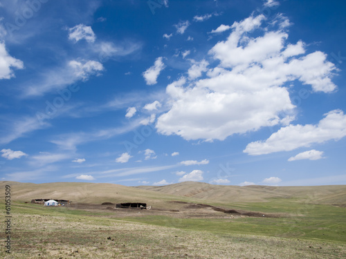 Mongolian steppe with ger © merial