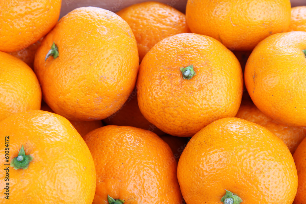 Ripe sweet tangerines background Ripe sweet tangerines background