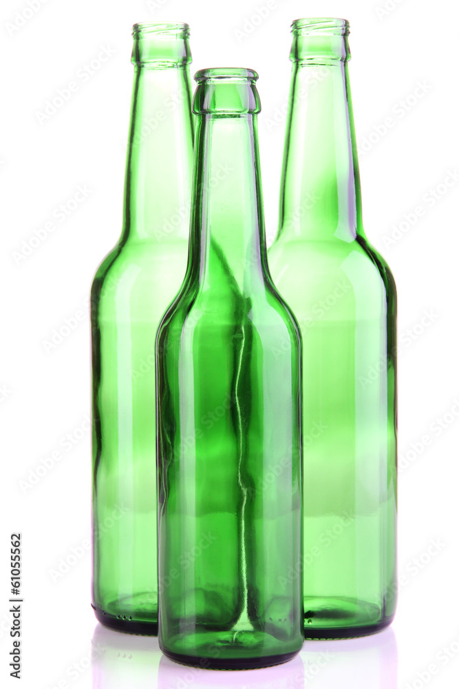 Glass bottles isolated on white Glass bottles isolated on white