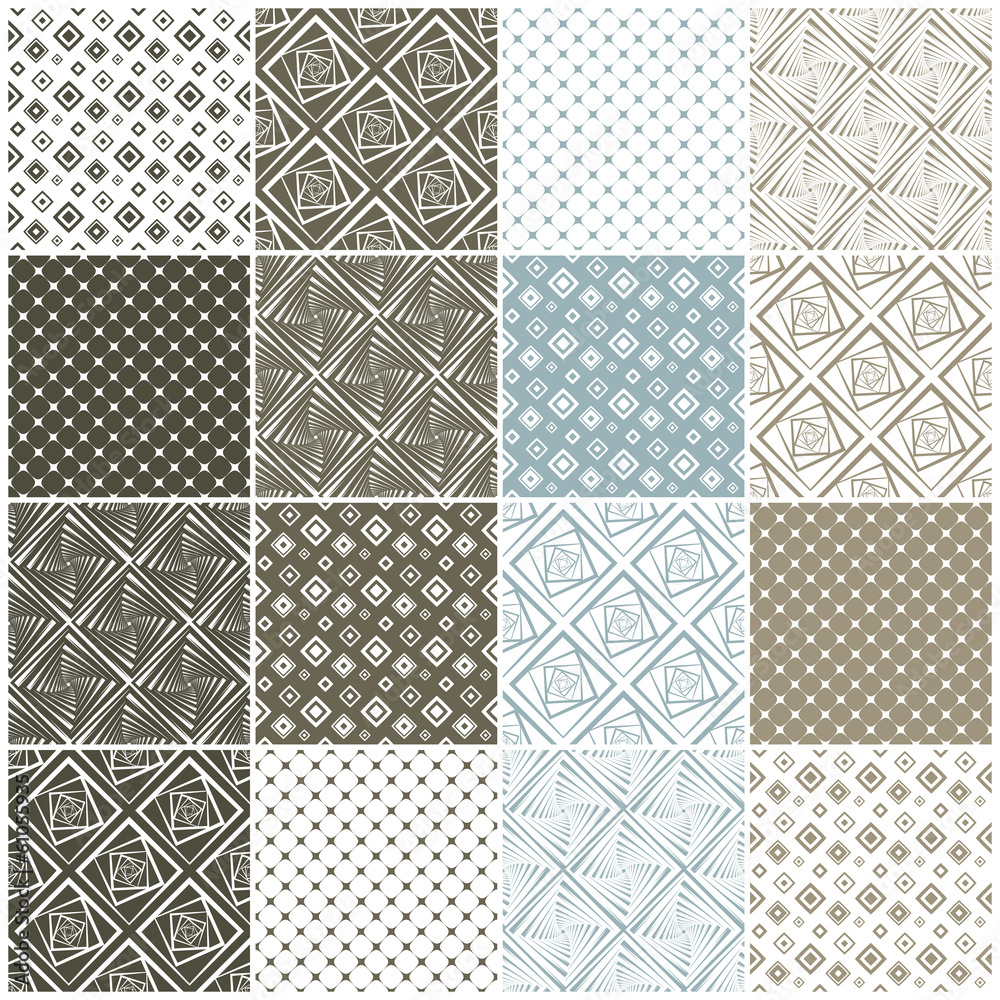 geometric seamless patterns: squares geometric seamless patterns: squares