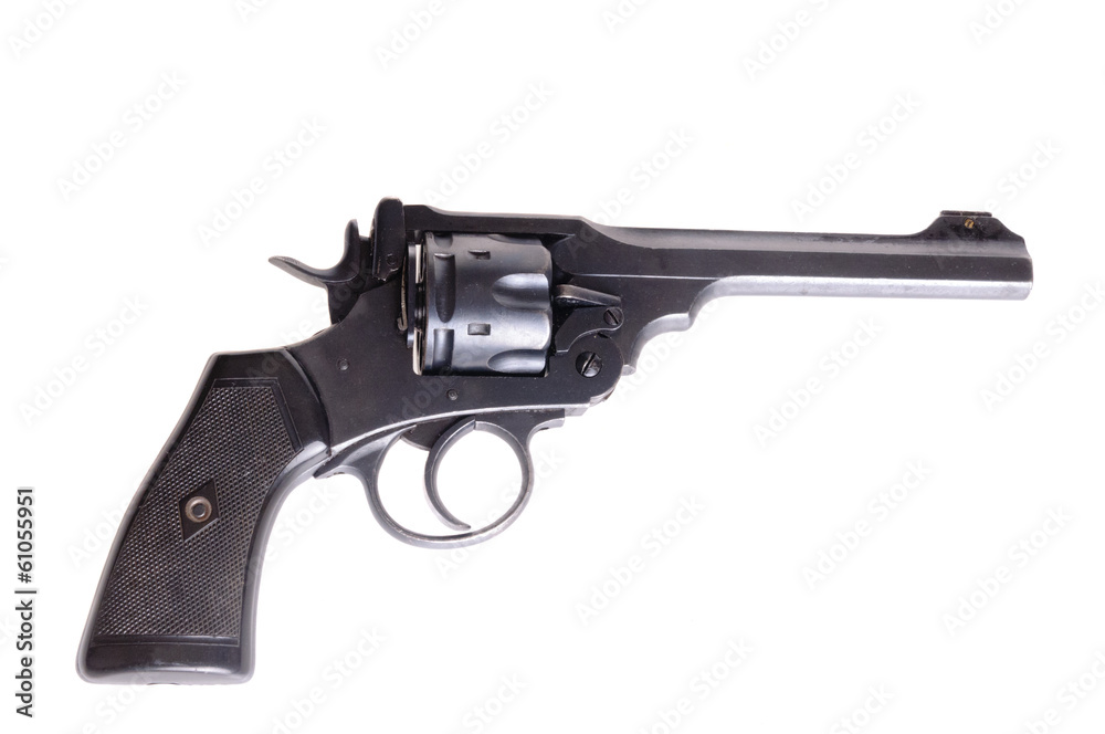 Antique British Webley Mark VI revolver