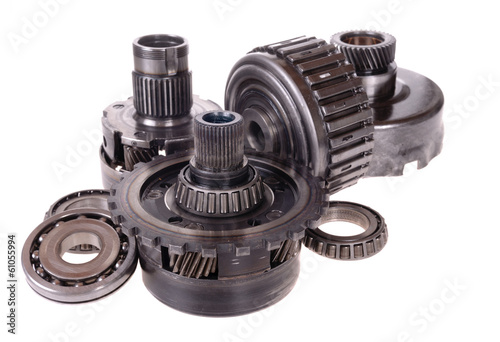 Automotive transmission gears, bearing and belt