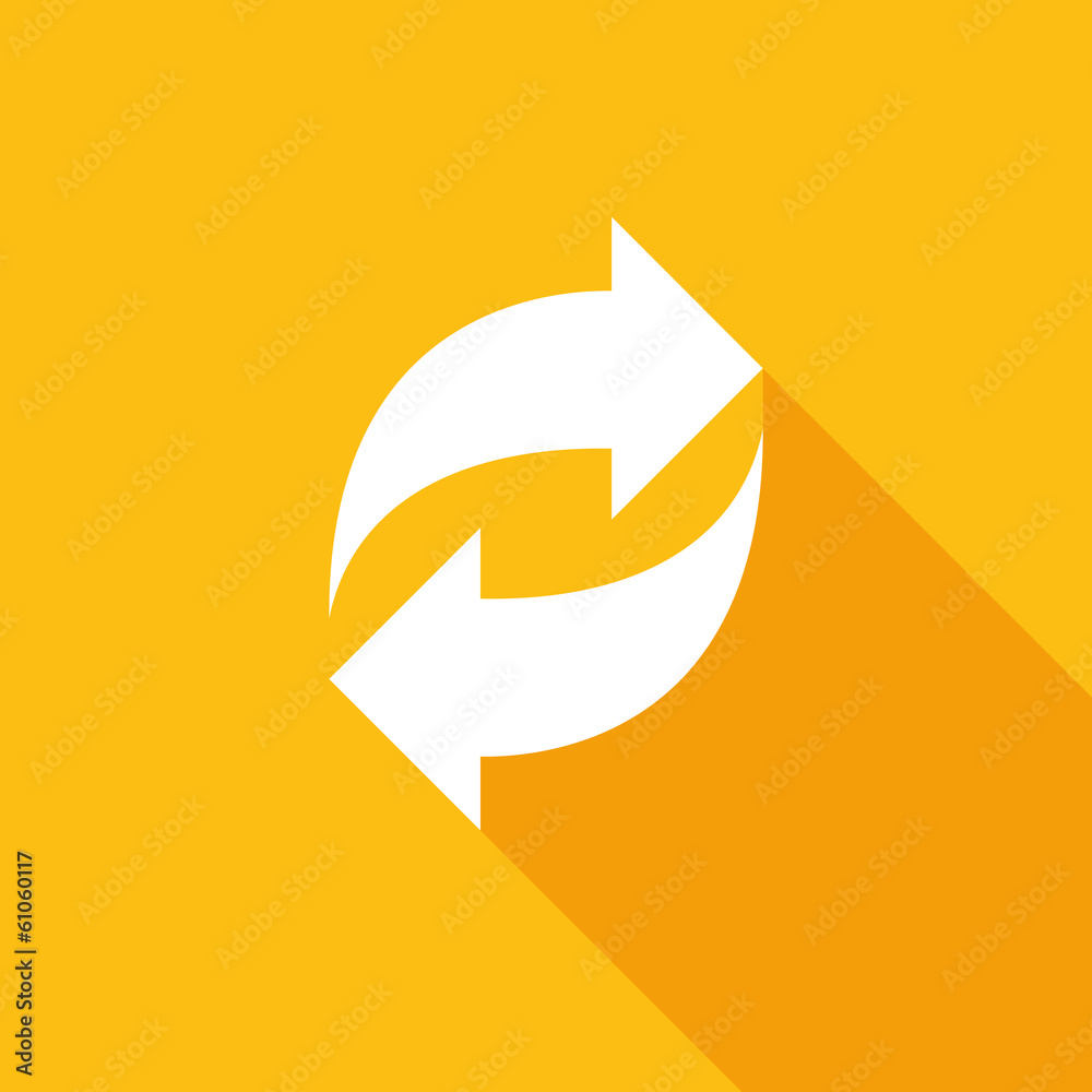 Flat Icon with shadow. Vector EPS 10.