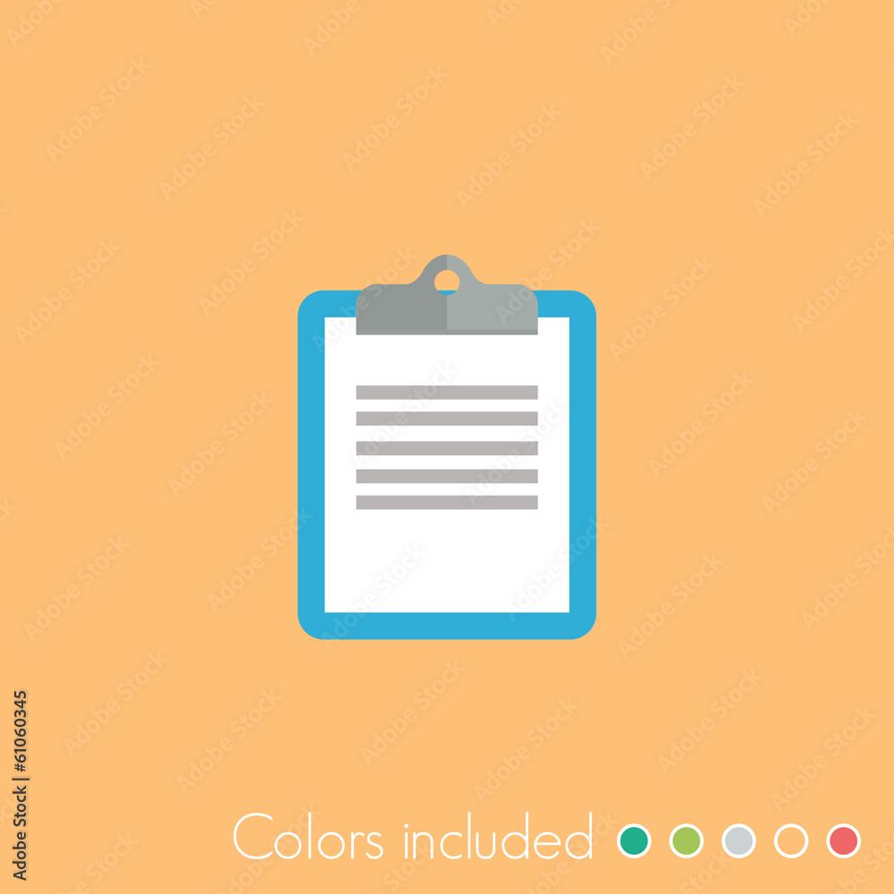 Clipboard - FLAT UI ICON COLLECTION Clipboard - FLAT UI ICON COLLECTION