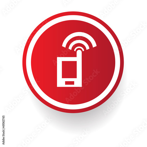 Wireless,mobile phone sign,vector photo