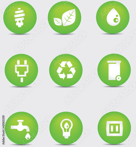 Ecology icons,vector