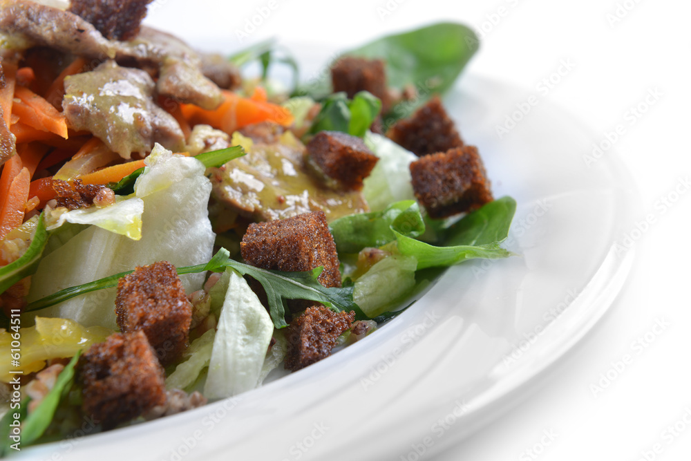 salad of marinated pork salad of marinated pork