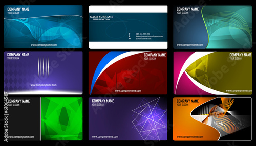 Business cards set (7)