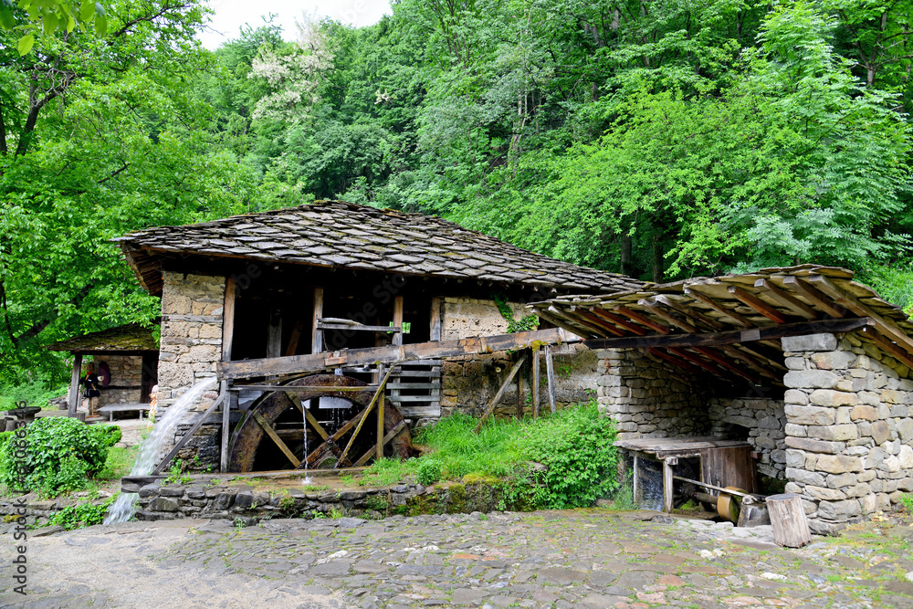 Houses in the ethnographic village Etar in Gabrovo, Bulgaria Houses in the ethnographic village Etar in Gabrovo, Bulgaria