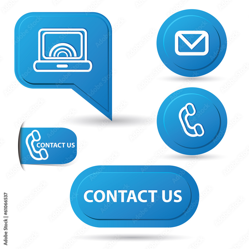 Contact us,computer,email,phone sign,vector