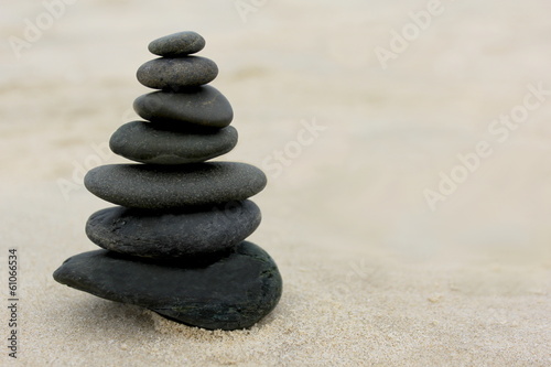 Zen Stones on Sand
