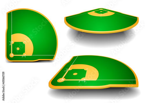 baseball fields with perspective