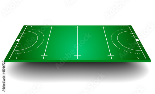 Hockey field with perspective