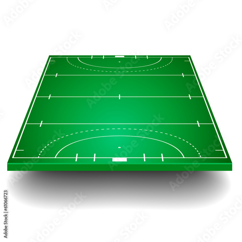 Hockey field with perspective