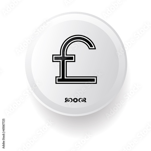 Pounds Sterling sign,vector