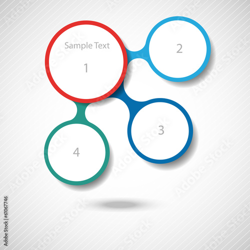 metaball colorful round diagram infographics photo