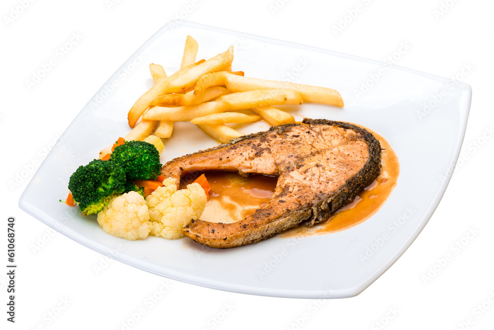 Salmon steak