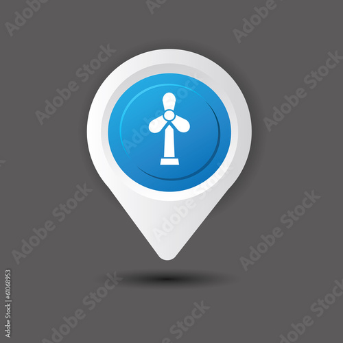 Wind turbine sign,vector
