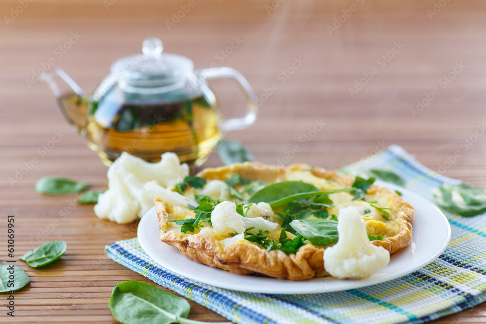 omelet with cauliflower