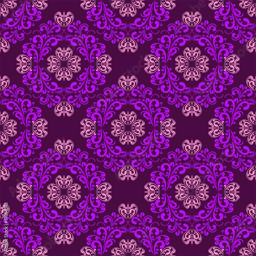 Seamless violet classic Wallpaper.